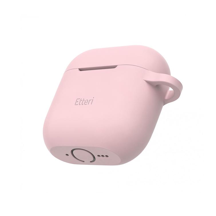 Etteri-silikonikotelo AirPods 4:lle vaaleanpunainen