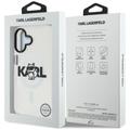 Karl Lagerfeld suojakuori iPhone 17 6,1" IML Choupette Sketch Logo MagSafe läpinäkyvä