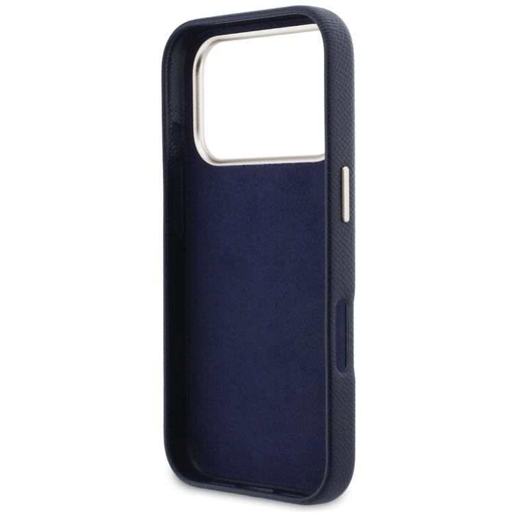 Guess HC PU FW RESIN LOGO SININEN suojakuori iPhone 17 Pro 6,3":lle
