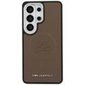 Karl Lagerfeld case Embossed Ring Initials MagSafe for Samsung Galaxy S26 Ultra brown