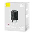 Baseus-sein&auml;laturi GaN5 Mini PD 20W 1x USB-C musta