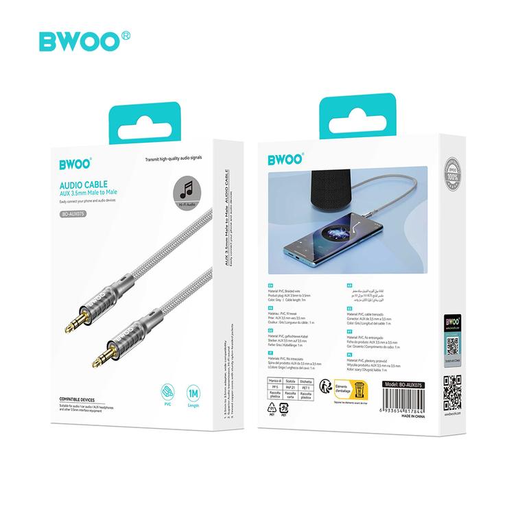 BWOO AUX-kaapelituki 3,5&ndash;3,5 mm audio-AUX075