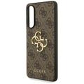 Guess-suojakuori Samsung Galaxy S25 Edgelle GUESS HC 4G PU isolla logolla, ruskea