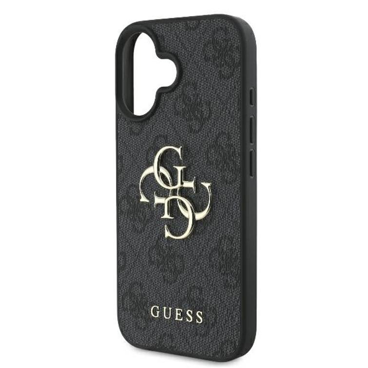 Guess iPhone 16 6,1" suojakuori GUHCP16S4GMGGR 4G:lle, iso logo, musta
