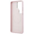 Karl Lagerfeld case Saffiano KC Metal Logo MagSafe for Samsung Galaxy S26 Ultra pink
