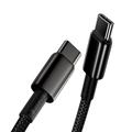 Baseus-kaapeli Tungsten PD USB-C - USB-C 2,0 m musta 100W
