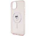 Karl Lagerfeld -suojakuori iPhone 15 Plus 6,7":lle KLHMP15MHFCCNOP pinkki HC Magsafe IML C