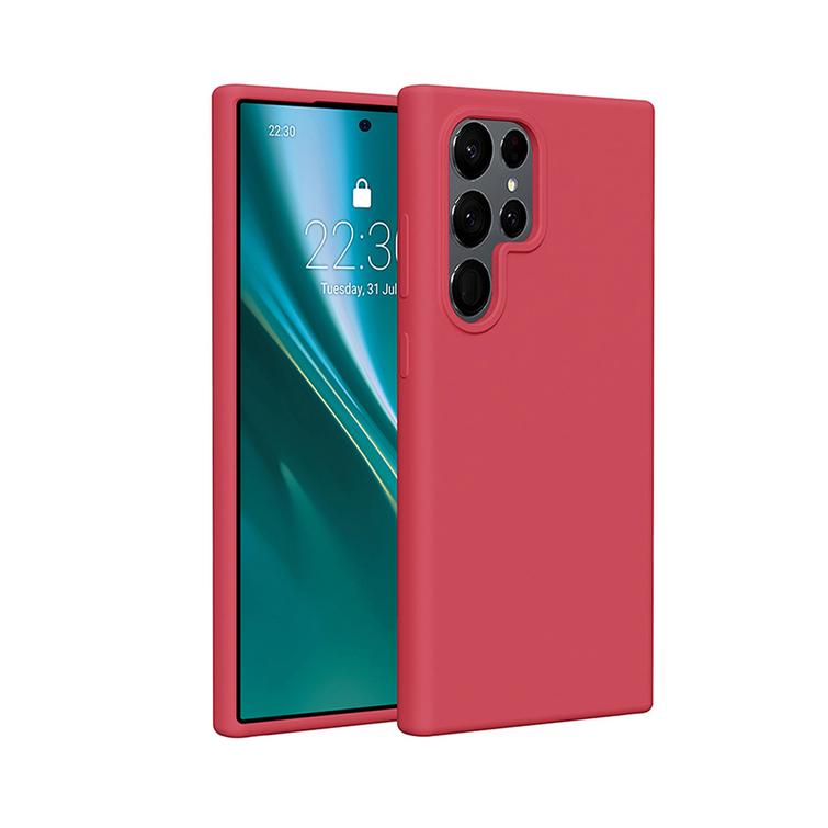 Etteri silikonikotelo Samsung Galaxy S25 Ultra vadelmalle