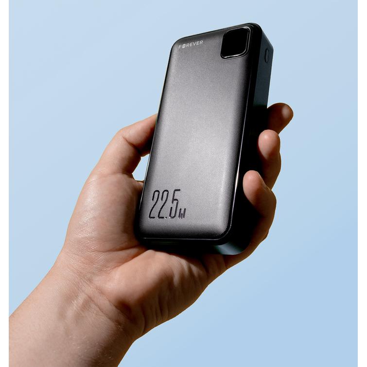 Forever TB-300L PD QC varavirtal&auml;hde 22,5W 20000 mAh musta