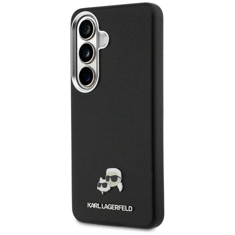 Karl Lagerfeld case Saffiano KC Metal Logo MagSafe for Samsung Galaxy S26 black