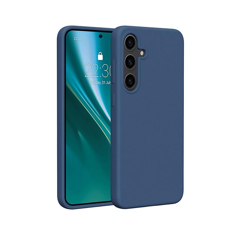 Etteri-silikonikuori Samsung Galaxy S24 Plus -puhelimelle, tummansininen