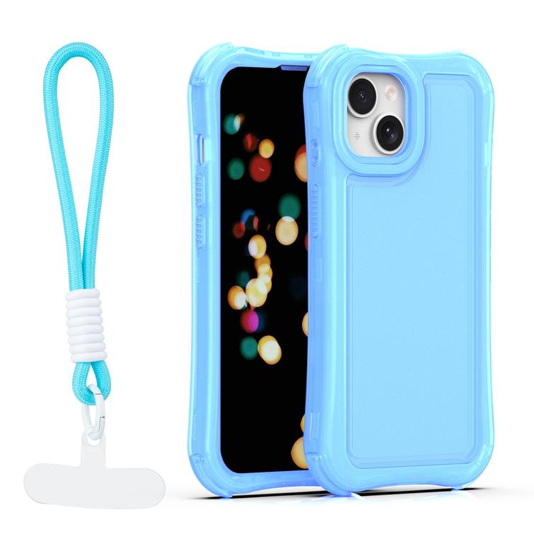Safepop case with strap for iPhone 14 6,1" blue