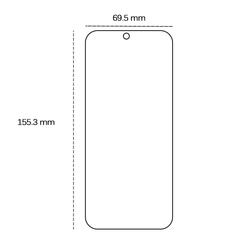 Karkaistu lasi 2,5D Honor 90 Lite 5G:lle