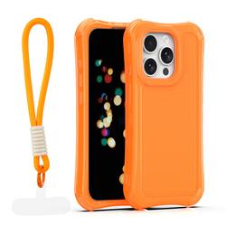 Safepop case with strap for iPhone 15 Pro 6,1" orange