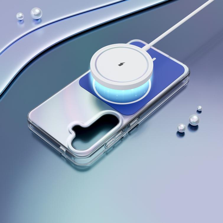 Etteri Hidden Pearl case for Samsung Galaxy S25 dark blue