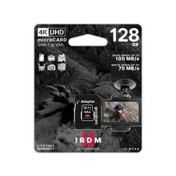 GoodRam IRDM 128GB microSD UHS-I U3 V30 -muistikortti adapterilla