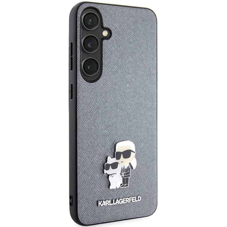 Karl Lagerfeld case for Samsung Galaxy S24 Plus KLHCS24MPSAKCMPG gray HC SAFFIANO KC PIN