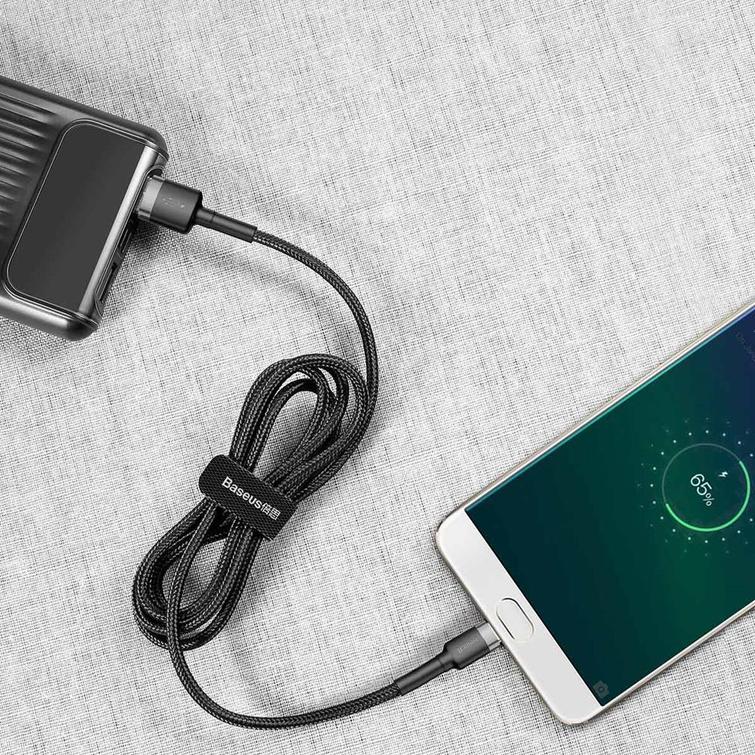 Baseus cable Cafule USB - microUSB 2,0 m 1,5A gray-black