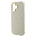 Guess GUHMP16SPGHSMME iPhone 16 beżowy/beige hardcase Grained Ring MagSafe