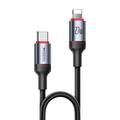 YESIDO CABLE CA182 27W TYPE-C/LIGHTNING 1.2M 3A BLACK