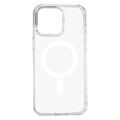 Iskunkestävä 1,5 mm:n magneettikotelo iPhone 15 Pro Max 6,7":lle, läpinäkyvä, isolla reiällä