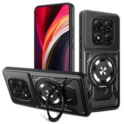 Defender Armor Mag -suojakuori Xiaomi Redmi Note 14 Pro 5G:lle, musta