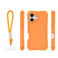 Safepop case with strap for iPhone 16 6,1" orange