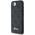 Guess HC MagSafe 4G PU Script Logo -suojakuori iPhone 16e:lle, musta