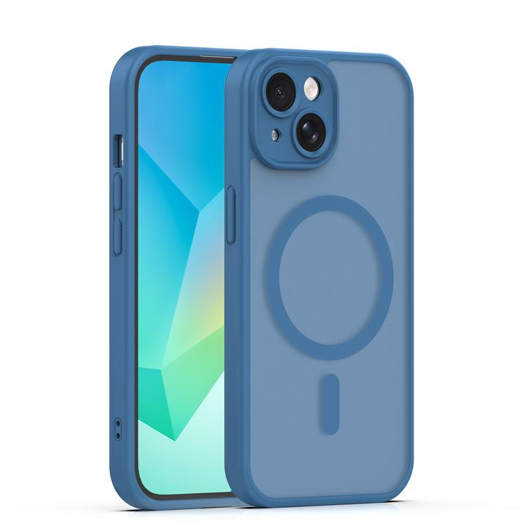 Mag Matt case for iPhone 15 6,1" dark blue camera protection
