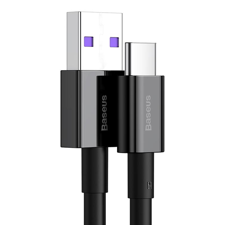 Baseus Superior USB - USB-C -kaapeli 2,0m musta 66W