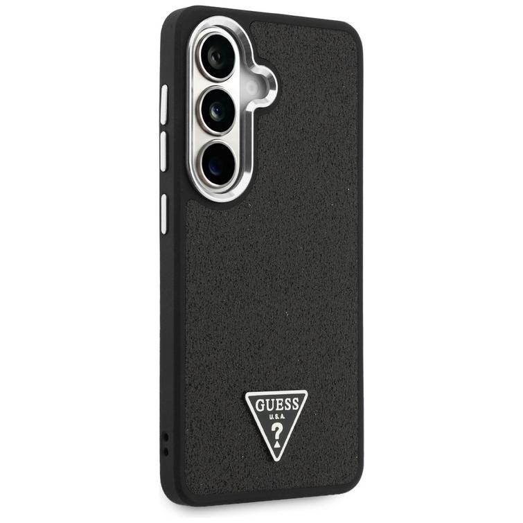 Guess case Fixed Glitter Triangle MagSafe for Samsung Galaxy S26 black