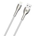 Forever Sleek USB-kaapeli - Lightning 1,0 m 2.4A valkoinen