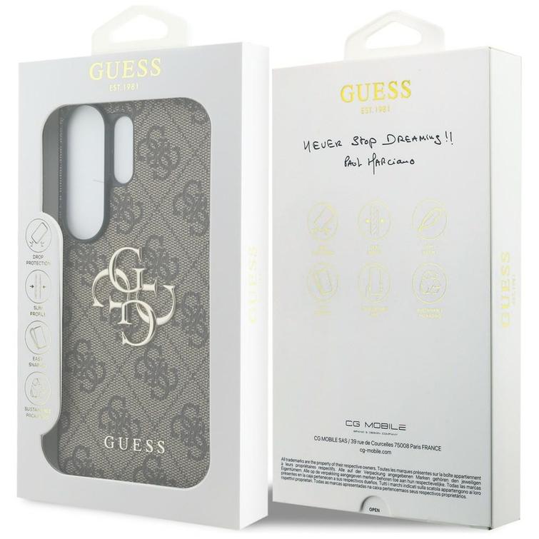 Guess case 4G Big Metal Logo for Samsung Galaxy S26 Ultra brown