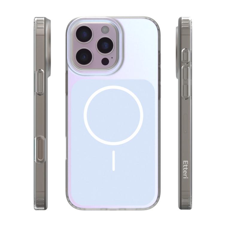 Etteri Hidden Pearl case for iPhone 16 Pro Max 6,9" light blue