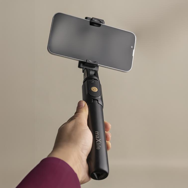Maxlife Bluetooth-selfiekeppi jalusta MXST-100 musta