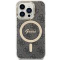 Guess iPhone 15 Pro 6,1" suojakuori GUHMP15LH4STK musta HC MAGSAFE IML 4G B
