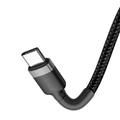 Baseus-kaapeli Cafule PD 2.0 USB-C - USB-C 1,0m 3A harmaanmusta 60W