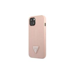 Guess iPhone 14 Pro Max 6,7" suojakuori GUHCP14XPSATLP pinkki HC Saffiano PU kolmiokuvioinen suojakuori