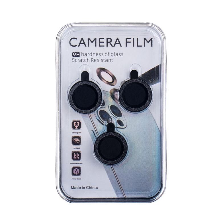 iPhone 11 Pro Max -puhelimen lasit, musta glitter (3 kpl)