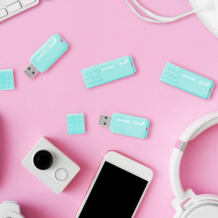 Goodram USB-muistitikku 64GB USB 3.0 UME3 Care vaaleanvihre&auml;