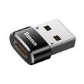 Baseus OTG-sovitin mini USB-C - USB-muunnin musta