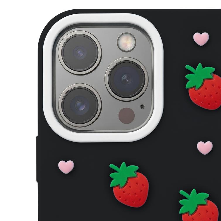 Strawberry case for iPhone 12 / 12 Pro 6,1" black