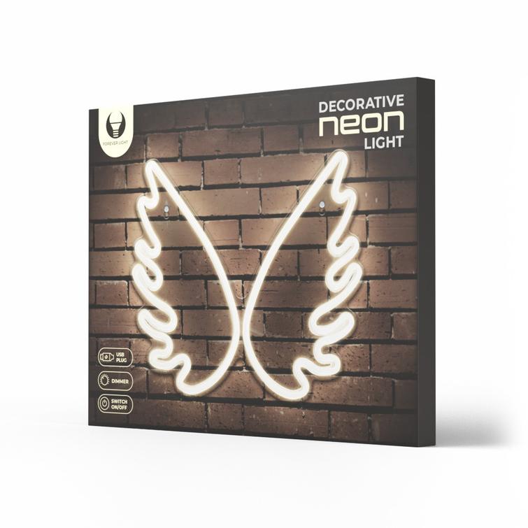 Neon PLEXI LED WINGS valkoinen FPNE09X Forever Light