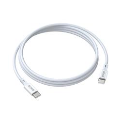 BWOO-kaapeli USB-C - USB-C 1m 60W ABS + TPE X282 C-C valkoinen