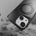 Etteri Matt Mag Ring suojakuori iPhone 12 / 12 Pro 6,1" mustalle