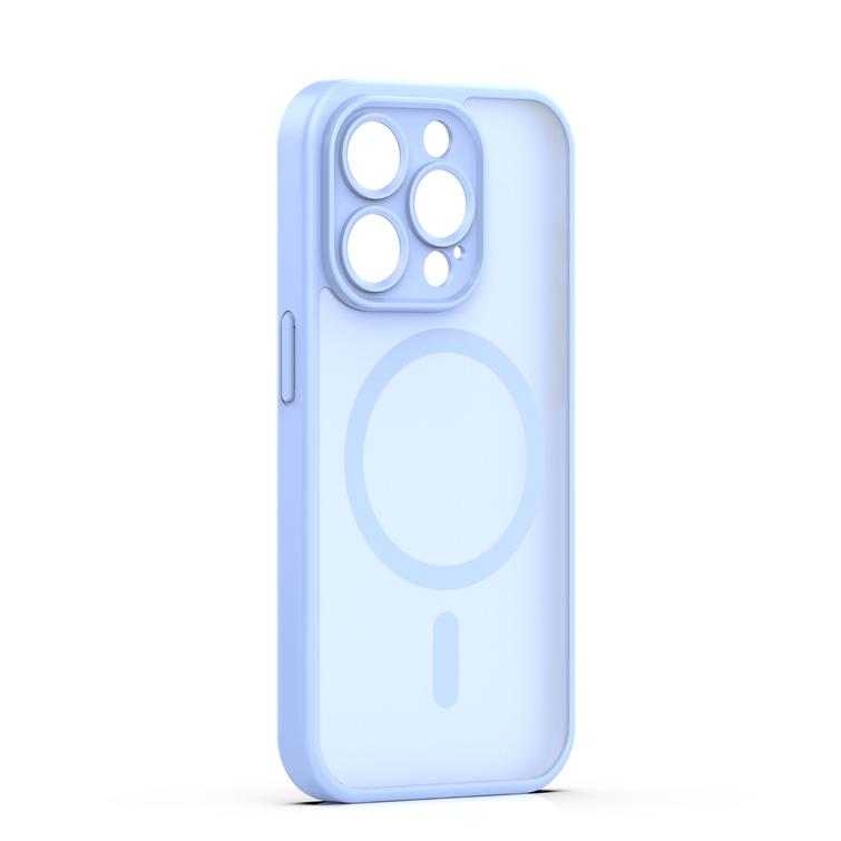 Mag Matt case for iPhone 14 Pro 6,1" light blue camera protection