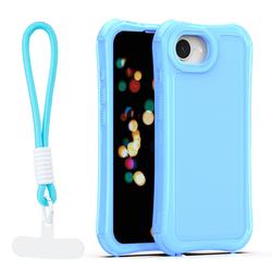 Safepop case with strap for iPhone 16e / 17e blue
