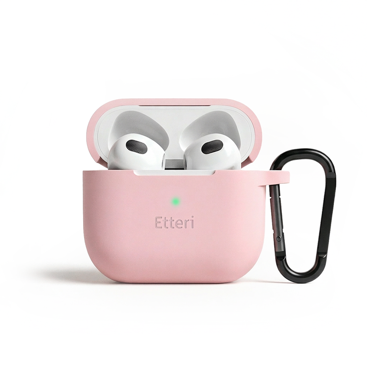 Etteri-silikonikotelo AirPods 3:lle vaaleanpunainen
