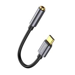 Baseus-sovitin L54 USB-C - 3,5 mm liitäntä, tummanharmaa