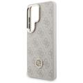 Guess case 4G Big Rhinestone Triangle Strap MagSafe for Samsung Galaxy S26 Ultra pink